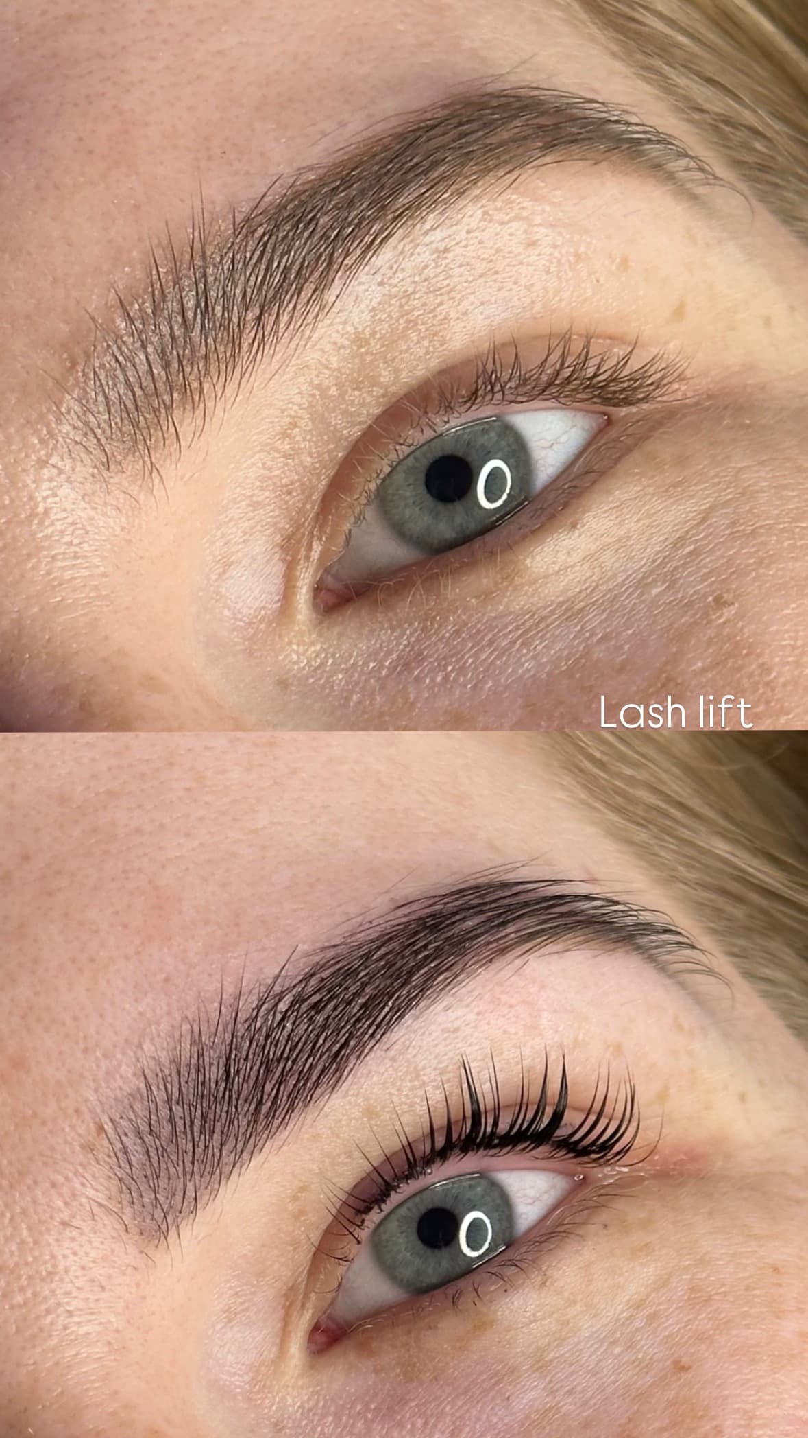 Lash lift — výsledek