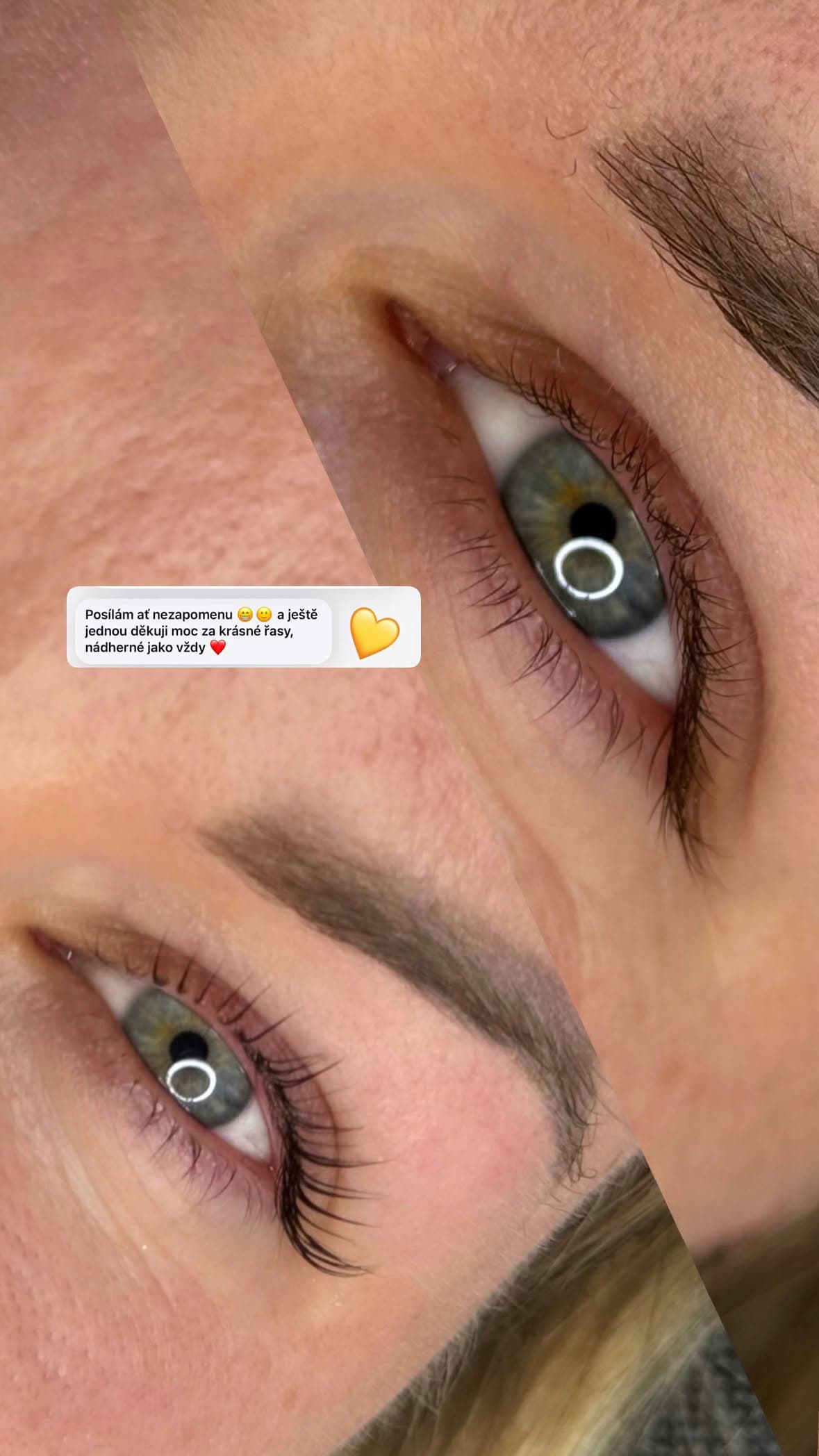 Lash lift — výsledek
